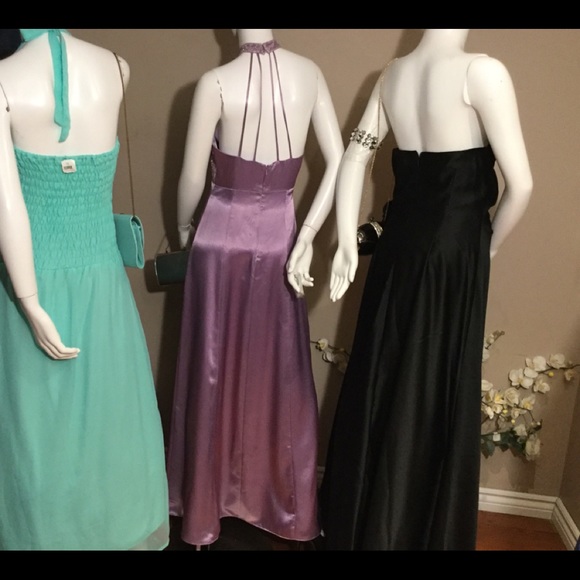 Gorgeous Designer Purple Beaded Embroidered Open Back Any Occasion Gown - Picture 8 of 11